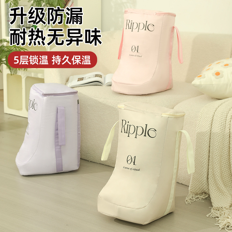 保温暖泡脚桶冬天过小腿可折叠便携恒温家用省水高深桶泡脚袋L5