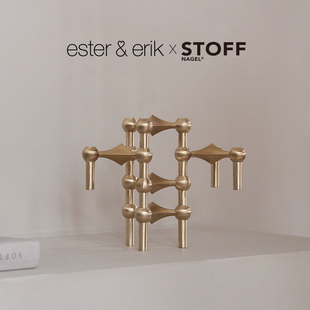 Stoff Ester&Erik 现货 Nagel分子烛台蜡烛轻奢摆件 2025新品
