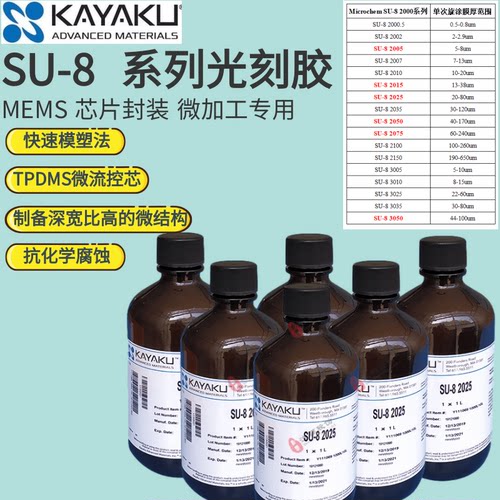 SU-8光刻胶科研验耗材Microchem