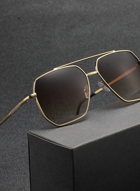时尚双梁墨镜太阳镜男款