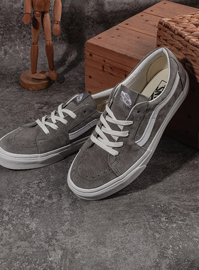 VANS范斯鞋男女SK8-LOW灰色翻毛皮低帮运动休闲板鞋VN0A4UUKB7W