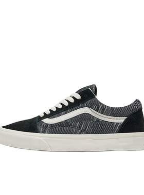 Vans Old Skool官方正品经典复古板鞋黑灰拼接男鞋防滑耐磨休闲鞋