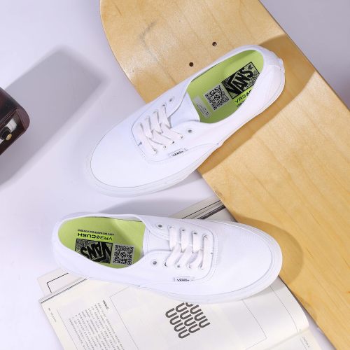 范斯男女鞋VANS纯白低帮