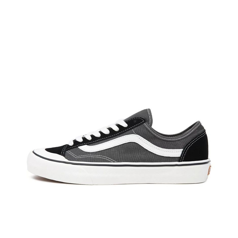 Vans范斯Style 136 Decon Vr3 帆布麂皮 休闲 耐磨轻便 板鞋 黑灰