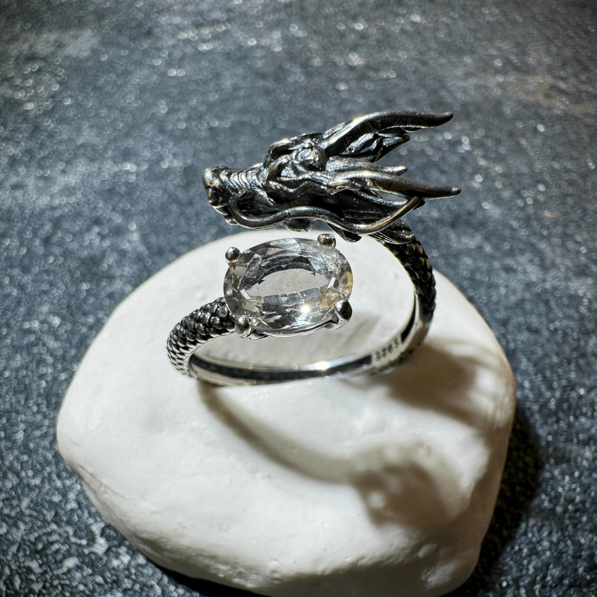 【公主与龙】白托帕925银龙戒