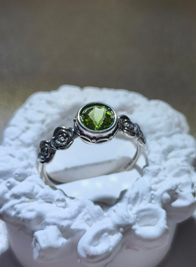【帝城微雨·青野】3款天然橄榄石戒指925纯银2026.2月上新
