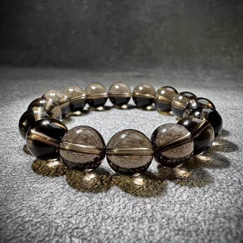 【思华年】高品质茶晶天然水晶手串礼物