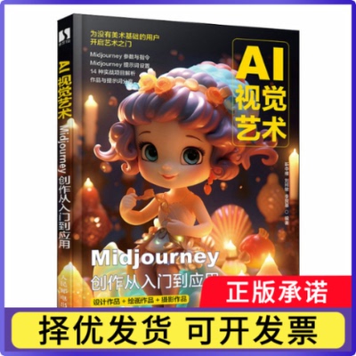 AI视觉艺术Midjourney创作从入门到应用靳中维 刘珂敏 李艮基9787115618757人民邮电书籍\/杂志\/报纸/艺术/设计
