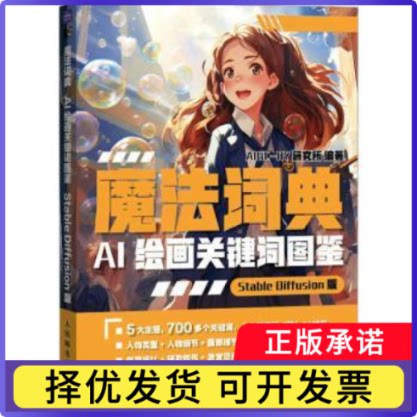 魔法词典:AI绘画关键词图鉴(StableDiffusion版)AIGC-RY研究所编著9787115621009人民邮电出版社书籍\/杂志\/报纸/艺术/绘画（新）