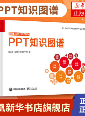 正版书籍 PPT知识图谱（全彩）邵云蛟 PPT设计制作基础知识图片处理 PPT设计学习大全 高效PPT教程 PPT制作入门书籍