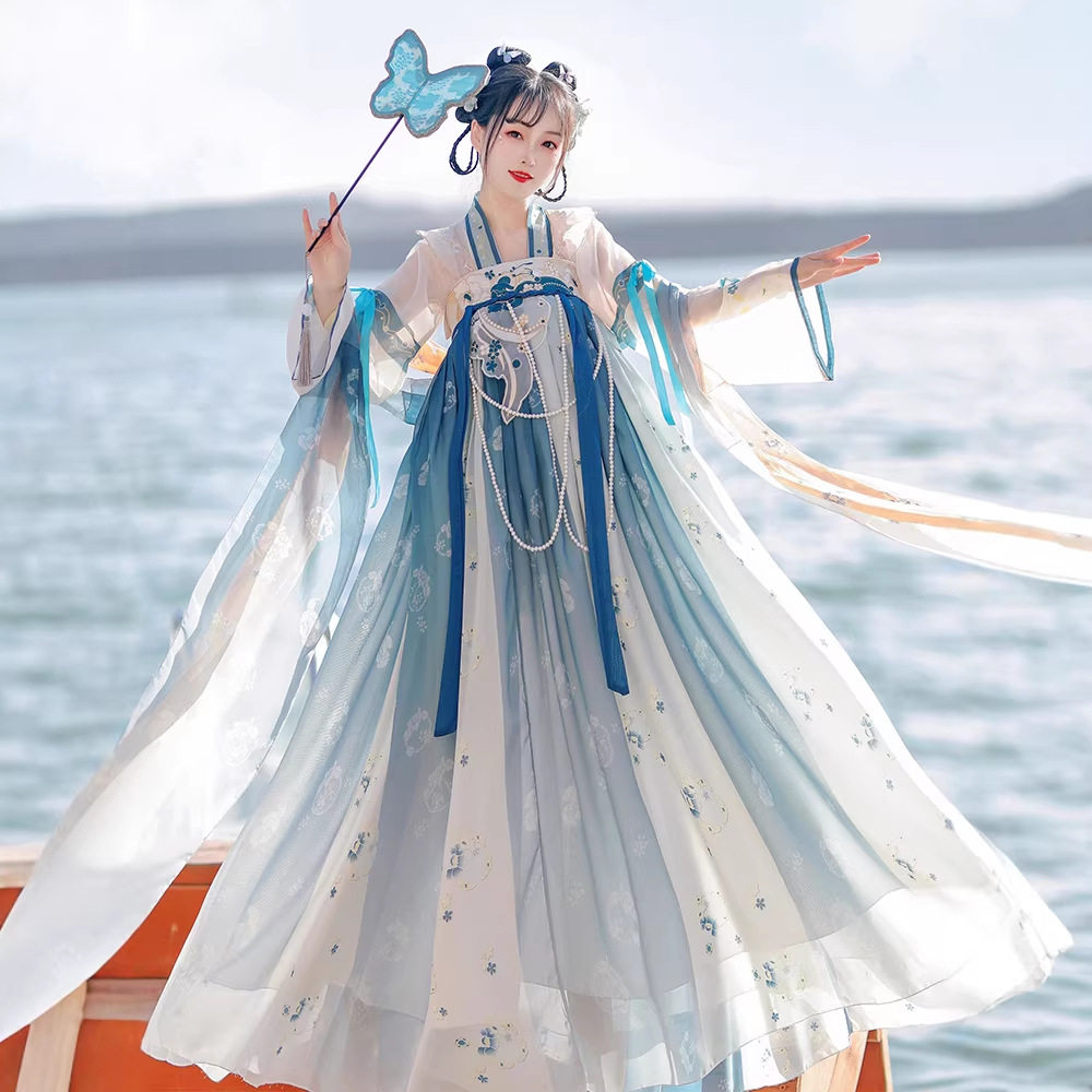汉虞葵古装女汉服原创中国风齐胸襦裙夏季超仙气飘逸日常夏款