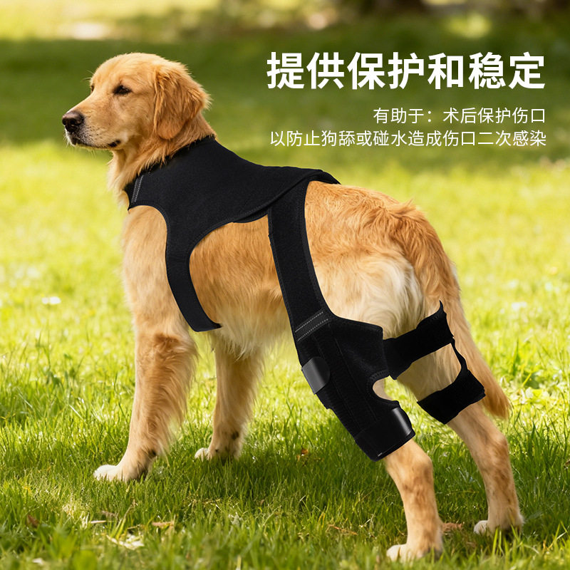 宠物后腿固定护具可调节狗狗护腿绷带外出防磕碰术后包裹防护护套