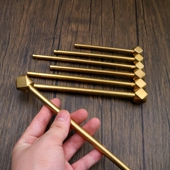 仿古纯铜直条别针插销仿古五金铜配件古建配件黄铜锤插针插棍实心