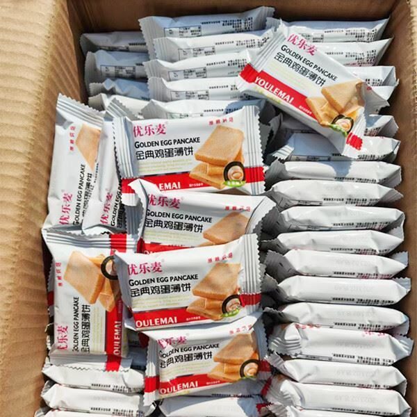 好吃的优乐麦鸡蛋煎饼 散装整箱2/3/5斤办公零食早餐怀旧小吃金典