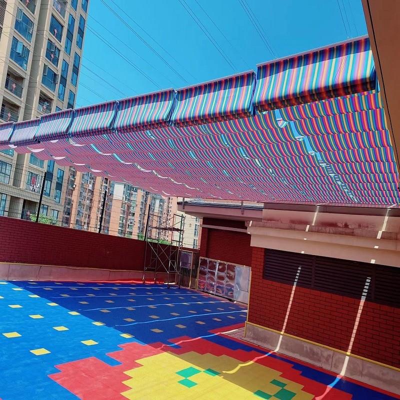 学校幼儿园室外折叠天棚