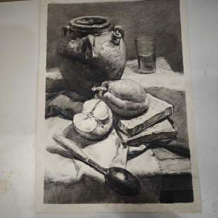 8k成品素描画素描高中期末作品会考作品素描色彩静物现成手绘现货