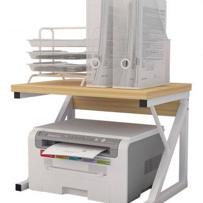厂桌上收纳置物架家用学生书桌储物小书架办公室桌面复印打印机库