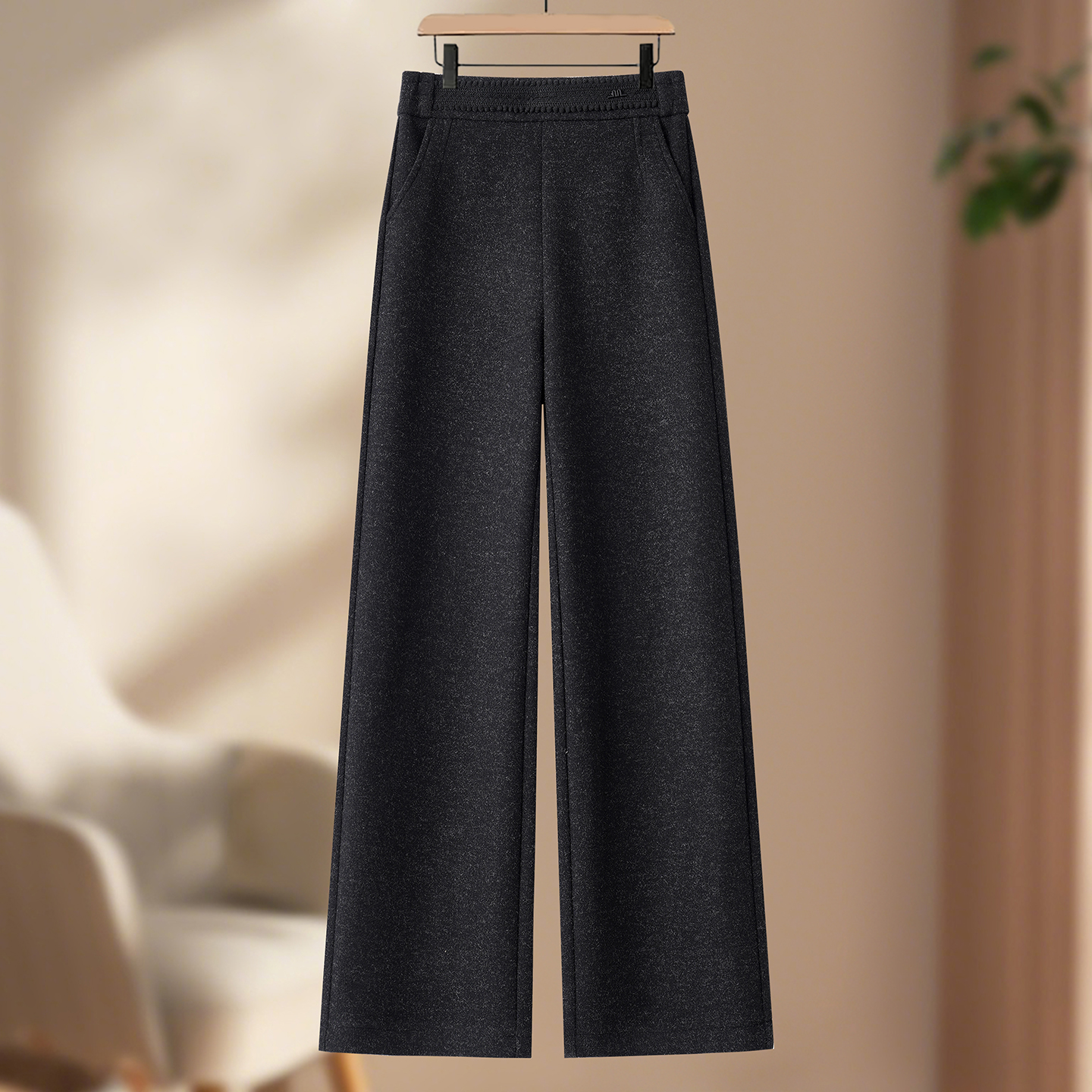 高腰直筒裤女2025春季新款