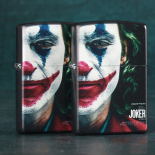 zppo正品 原装 DC半脸小丑Joker彩印涂鸦 zippo防风打火机正版 限量