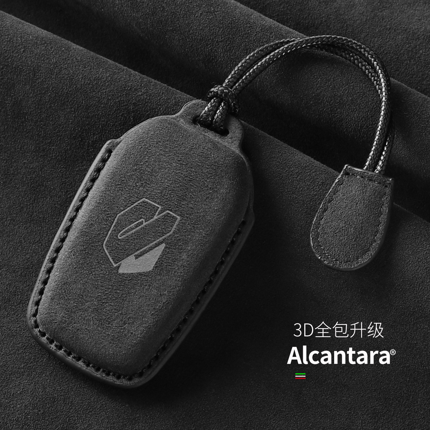 适用于丰田埃尔法钥匙包壳扣包阿尔法翻毛皮艾尔法高档Alcantara