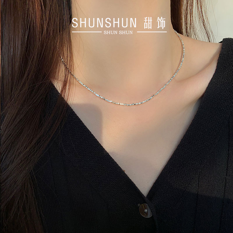 shunshun甜饰通体S925银碎银子女