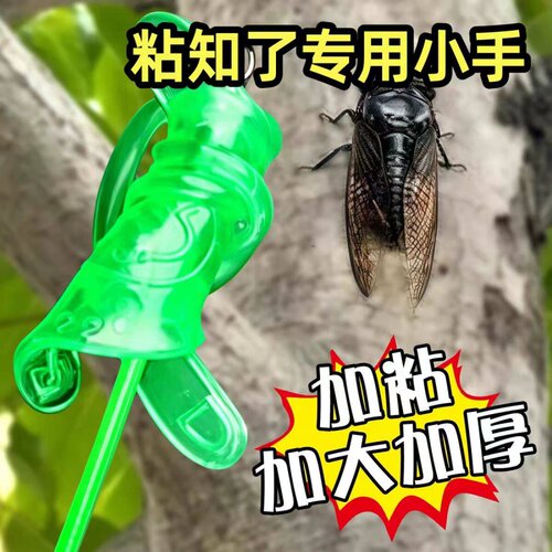 小绿手捕抓知了神器超粘粘蝉工具