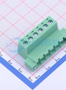插拔式接线端子 KF2EDGRKM-5.0-6P P=5mm 插头 1x6P 电子元器件