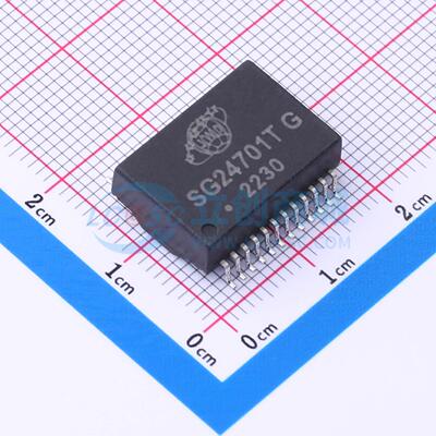 网口变压器 SG24701TG SMD-24P,17.6x12.2mm 原装 电子元器件配单