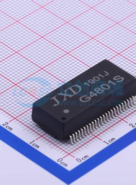 网口变压器 G4801S SMD-48P,27.8x12.3mm 双口 电子元器件配单