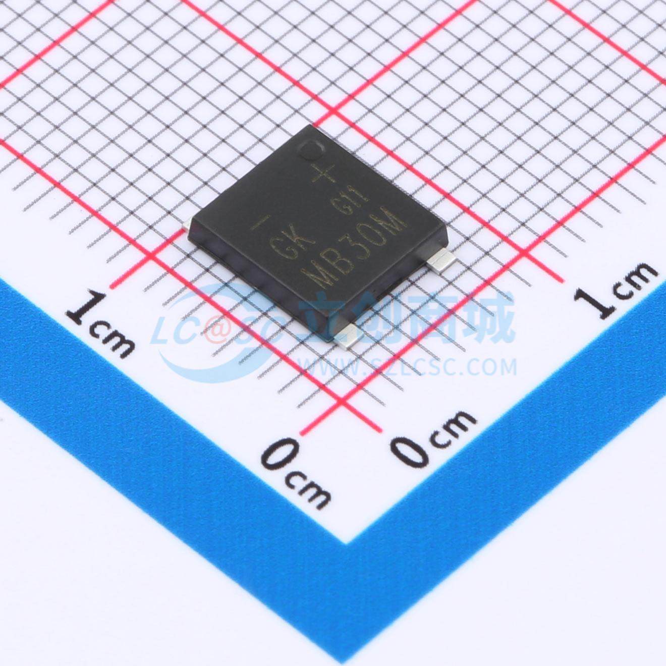 整流桥 MSB30M UMSB 1kV 3A GOODWORK(固得沃克) 电子元器件配单