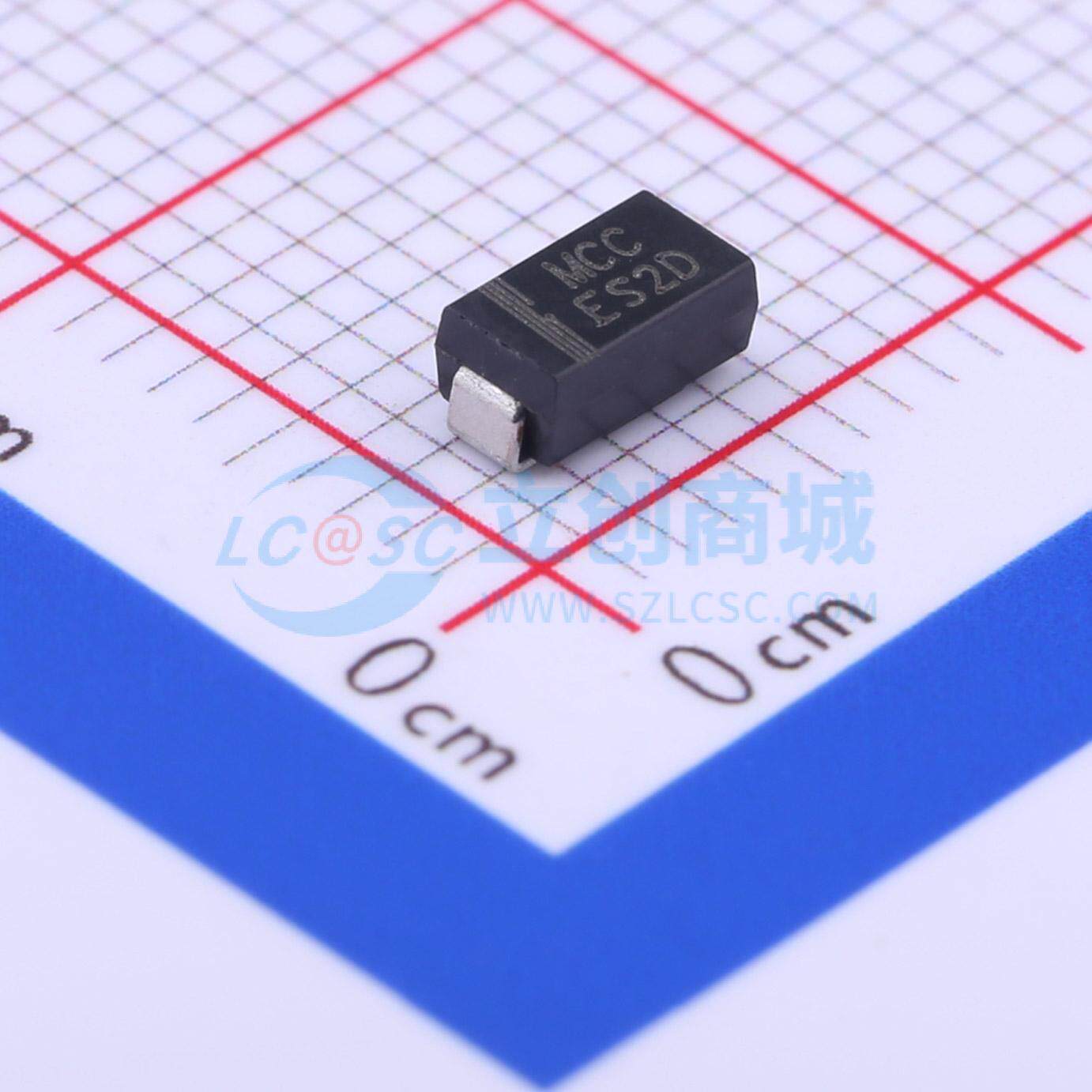 快恢复/高效率二极管 ES2D-LTP SMA(DO-214AC) 200V 2A MCC(美微