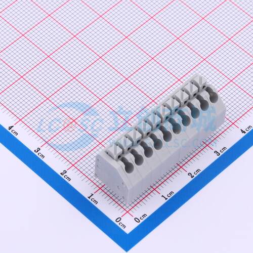 5只起 弹簧式接线端子 MX250-3.5-10P-B-GY01-Cu-A P=3.5mm(交错