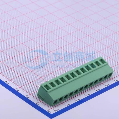 螺钉式接线端子 DB128V-5.0-12P-GN-S 插件,P=5mm 1x12P 原装正品