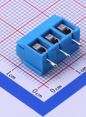螺钉式接线端子 DB301V-5.0-3P-BU-P 插件,P=5mm 1x3P 电子元器件