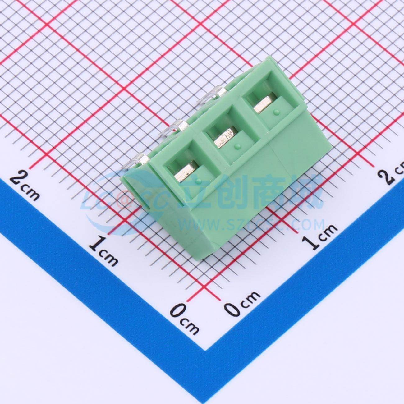 螺钉式接线端子 DB127R-5.08-3P-GN-S P=5.08mm 电子元器件配单