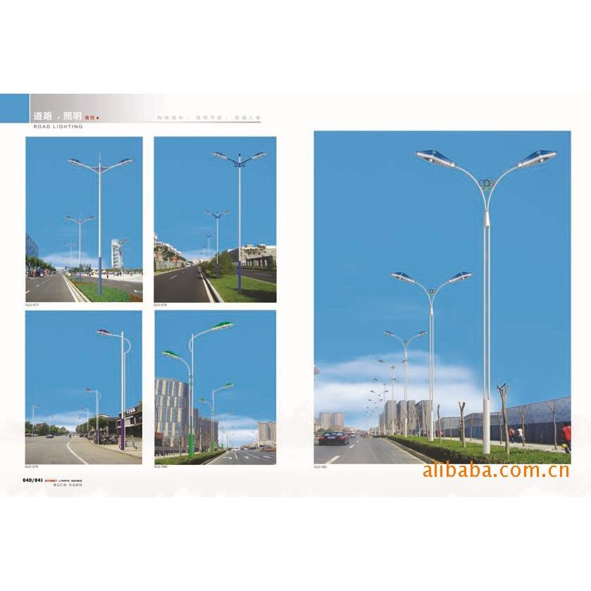 厂家生产加工A字臂海螺臂自弯臂马路弯灯挑臂路灯杆双臂路灯杆