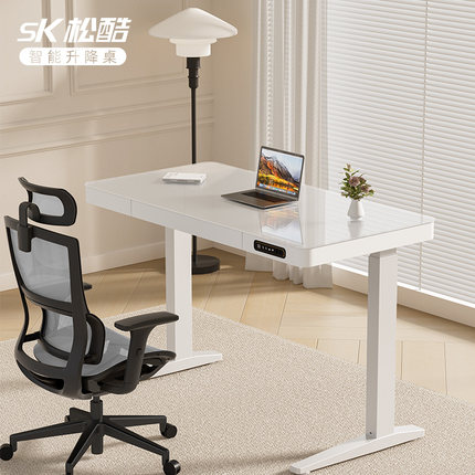 SK松酷双电机电动升降桌站立式商用办公智能电脑桌可升降学习书桌
