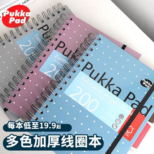 PukkaPad硬壳本易撕笔记本本