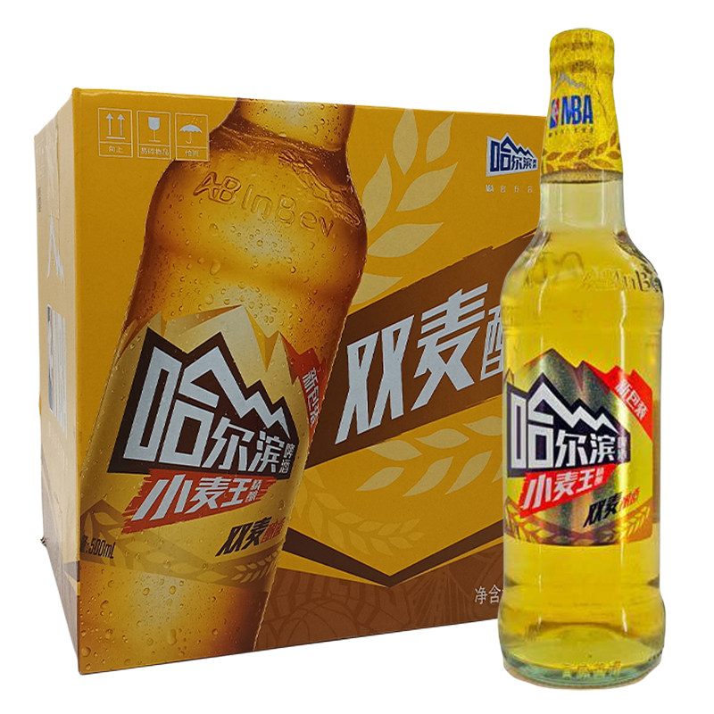 哈尔滨啤酒 精酿小麦王 无极纯啤酒