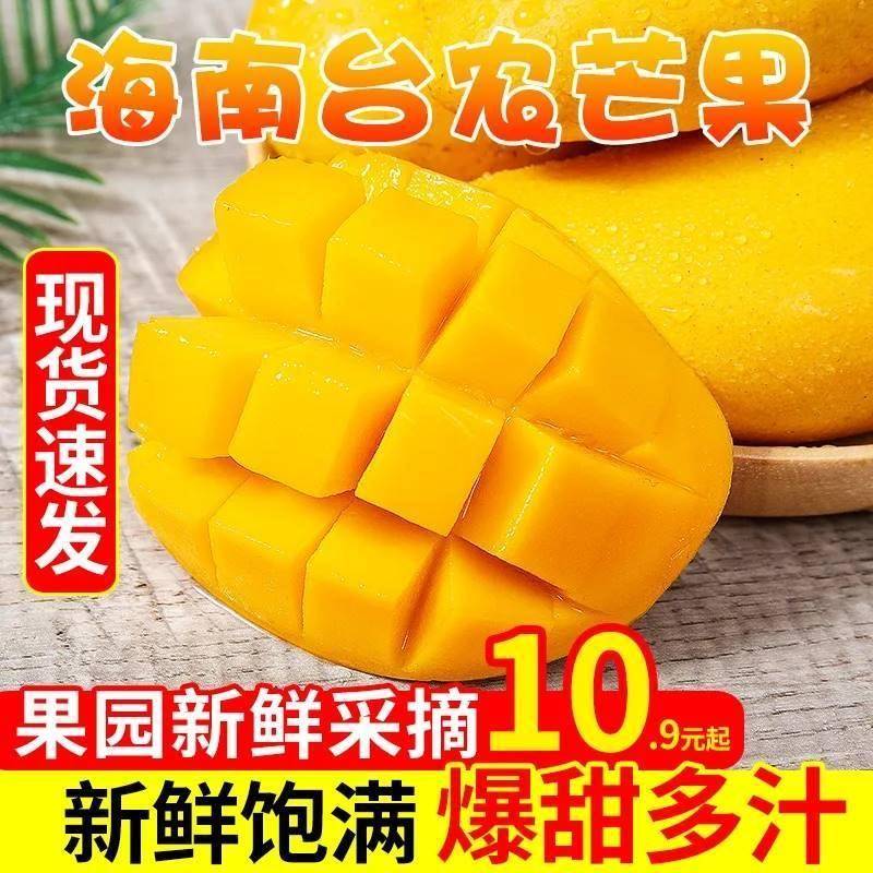 海南小台农芒果10斤新鲜现摘小台芒应当季热带水果特产芒果59
