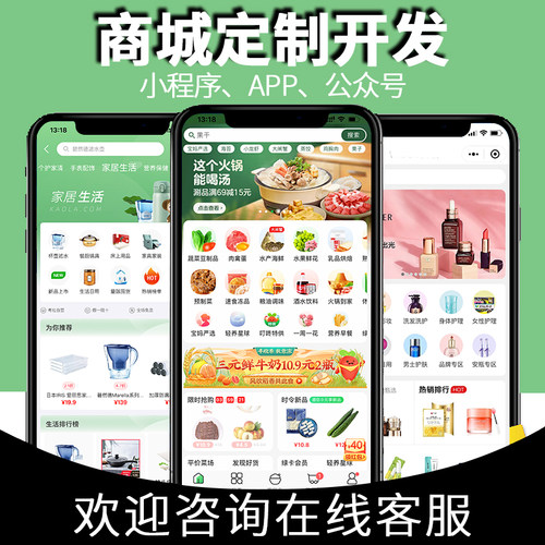各类商城小程序app软件定制开发