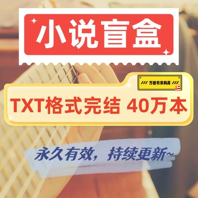 代找小说代下载网络小说txt40万部 言情百合同人耽美小说合集盲盒