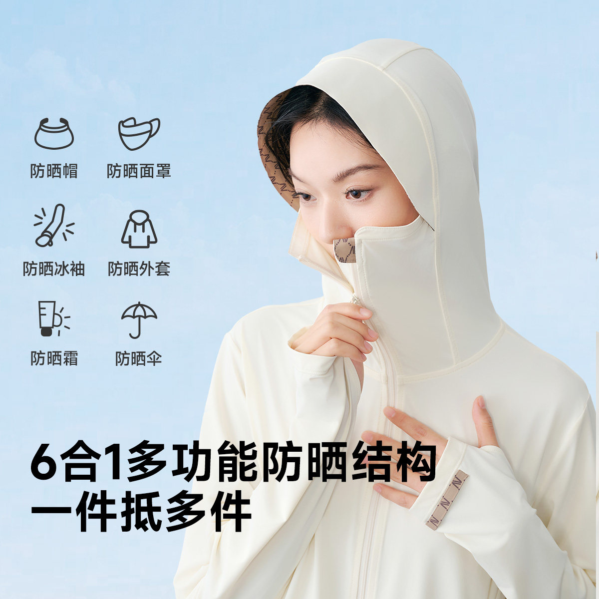 【换季特惠清仓】VVC原纱老花防晒衣 女款夏季冰丝凉感防晒服图片