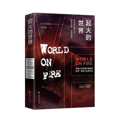 【正版书籍】 起火的世界:自由市场民主与种族仇恨、动荡 [美]蔡美儿 中国政法大学出版社