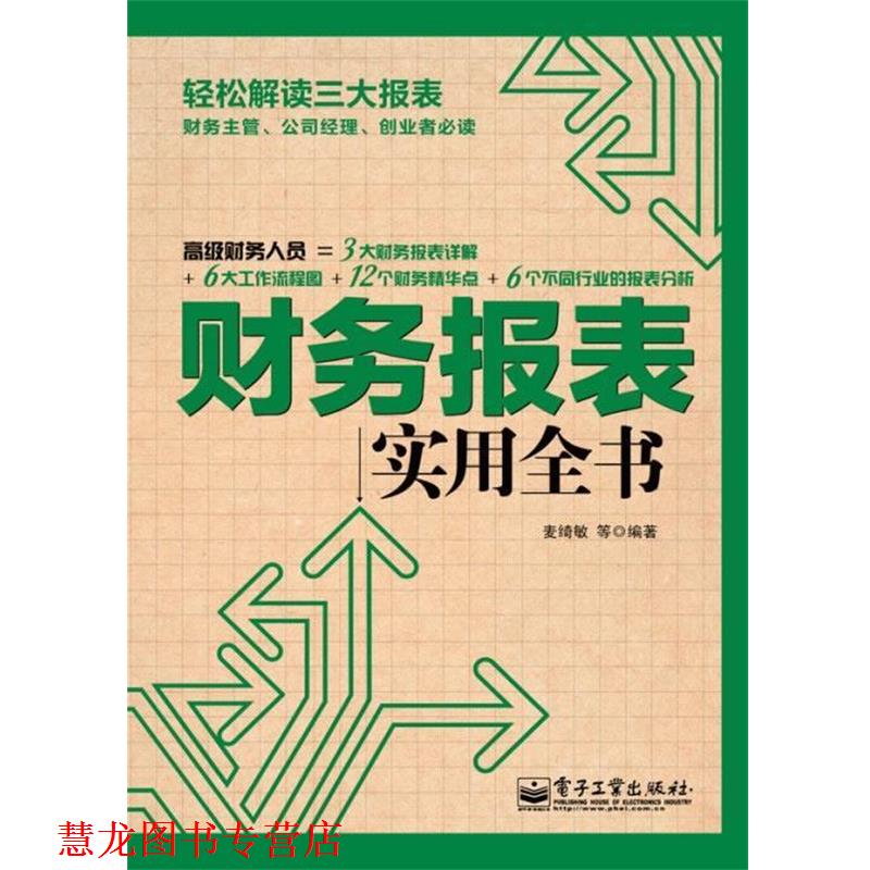 【正版书籍】 财务报表实用全书 麦绮敏　等编著 电子工业出版社