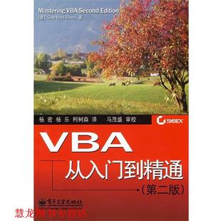 【正版书籍】 VBA从入门到精通 （美）戴维斯（Davis,G.H.）　著,杨密,杨乐,柯树森　译 电子工业出版社