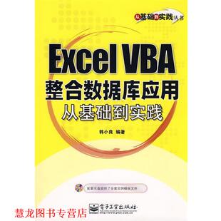 Excel VBA 电子工业出版 正版 社 编著 书籍 韩小良 整合数据库应用从基础到实践