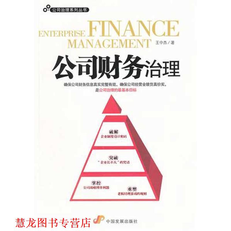 【正版书籍】 公司财务治理 王中杰 著 中国发展出版社