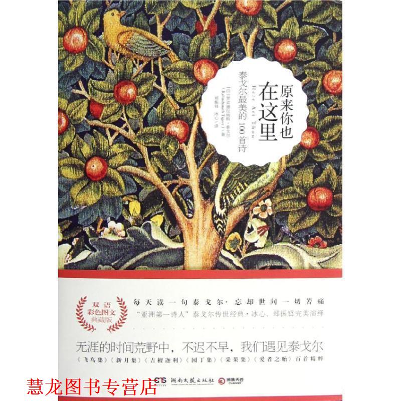 【正版书籍】 原来你也在这里 Rabindranath Tagore 湖南文艺出版社