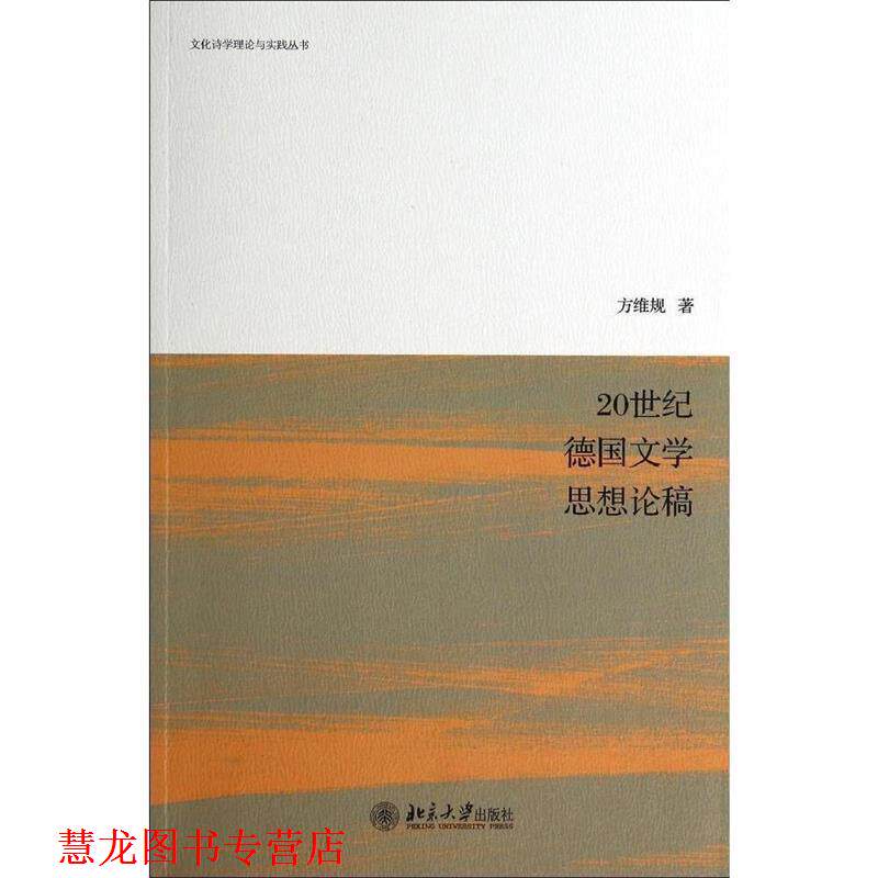 【正版书籍】 20世纪德国文学思想论稿 方维规 著 北京大学出版社